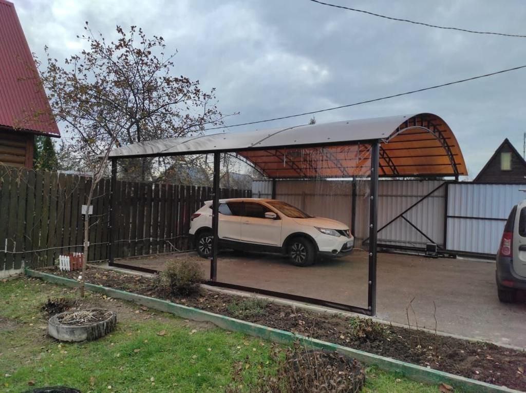 Прозрачные шторы ПВХ для навеса под автомобиль в посёлке Селижарово